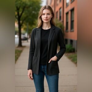 J. Crew Open Front Sweater Blazer. 100% Cotton excellent condition